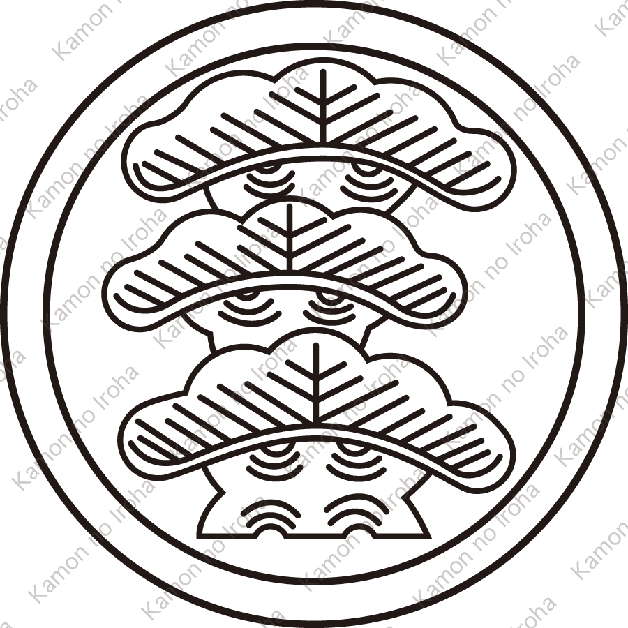 総陰丸に左三階松紋