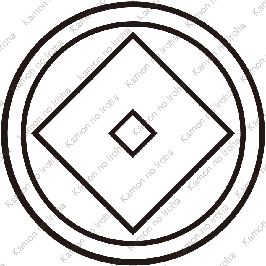 総陰丸に釘抜紋