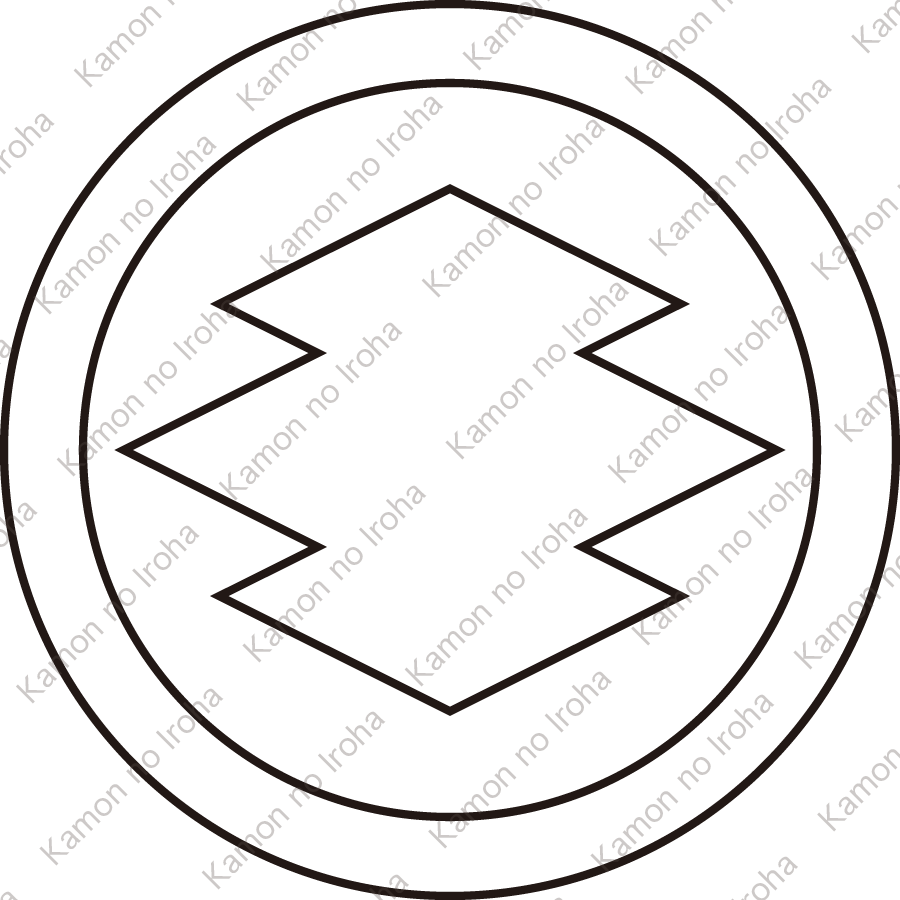 総陰丸に松皮菱紋