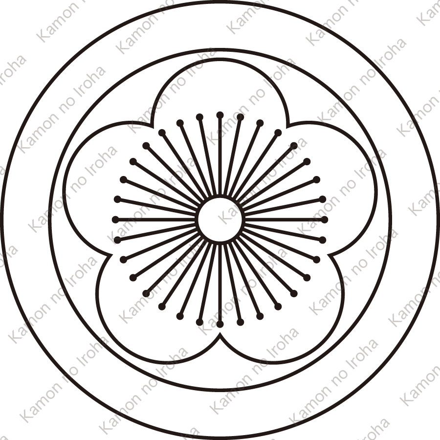総陰丸に向う梅紋