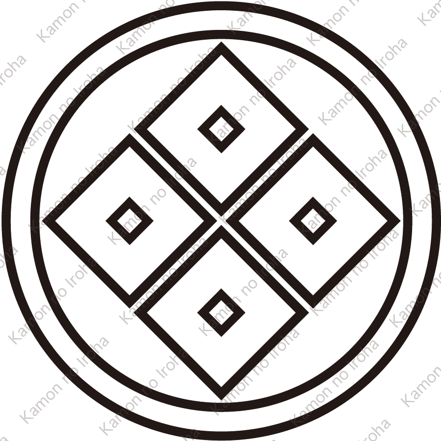 総陰丸に四つ目紋