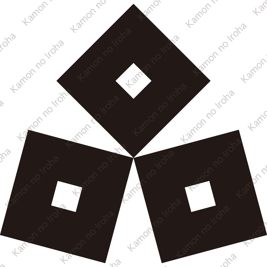 隅合せ三つ釘抜紋