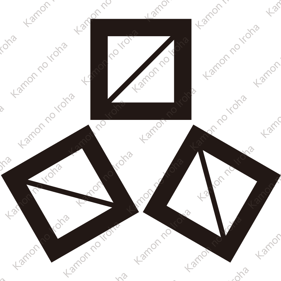 隅合せ三つ枡紋