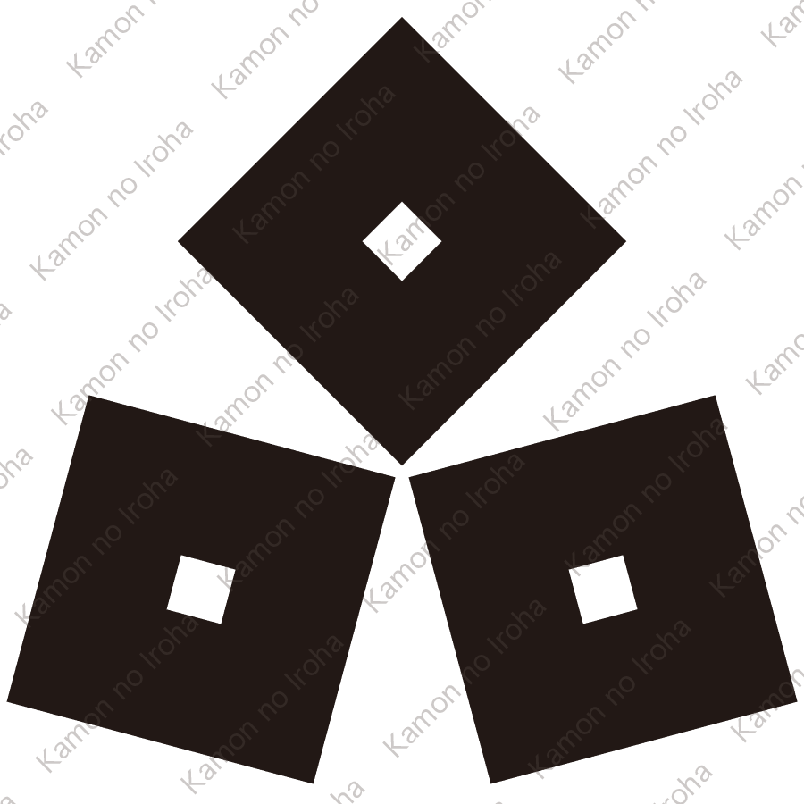 隅合せ三つ目紋