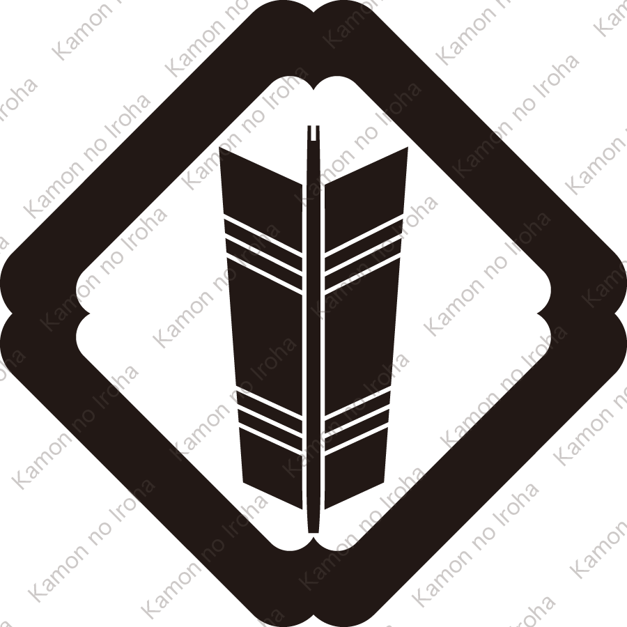 隅入り角に一つ矢紋