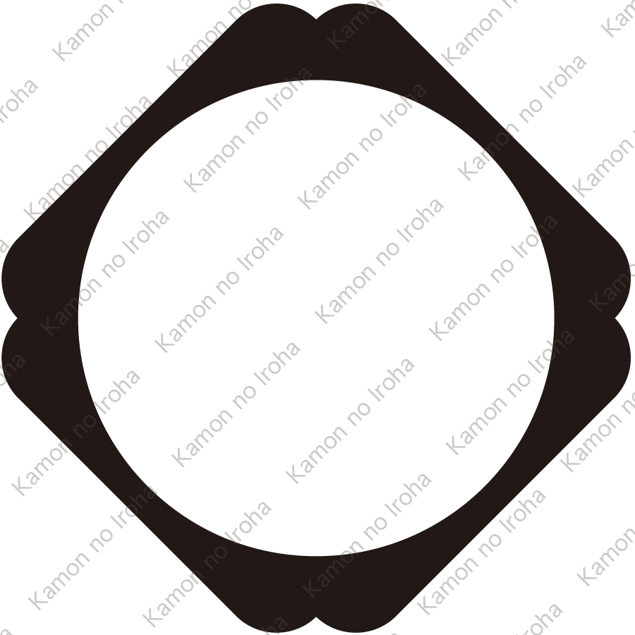 隅入り鉄砲角紋