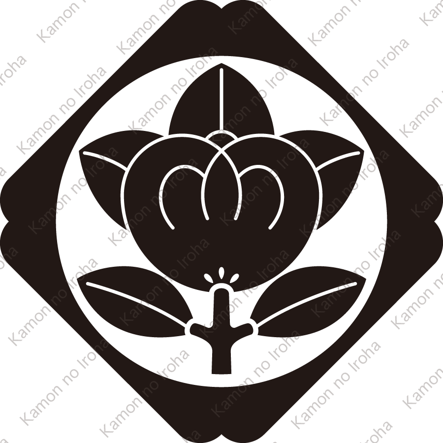 隅入り鉄砲角に橘紋