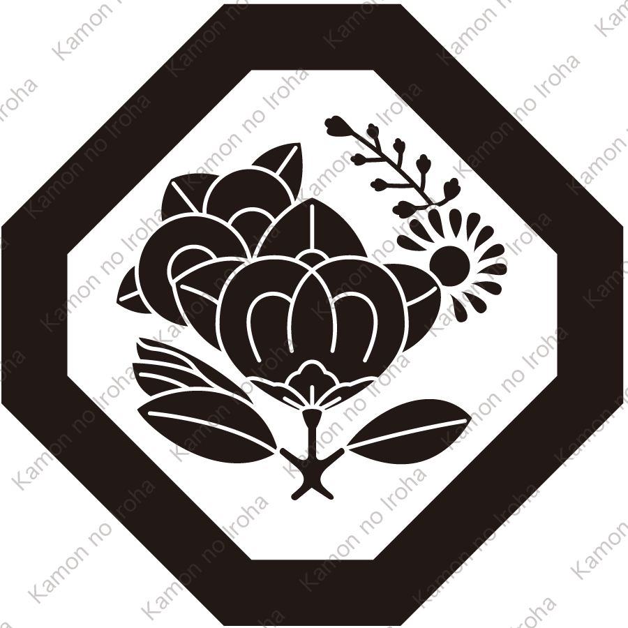 隅切り角に変り橘紋