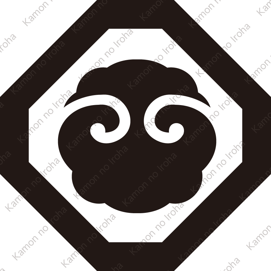 隅切り角に打板紋