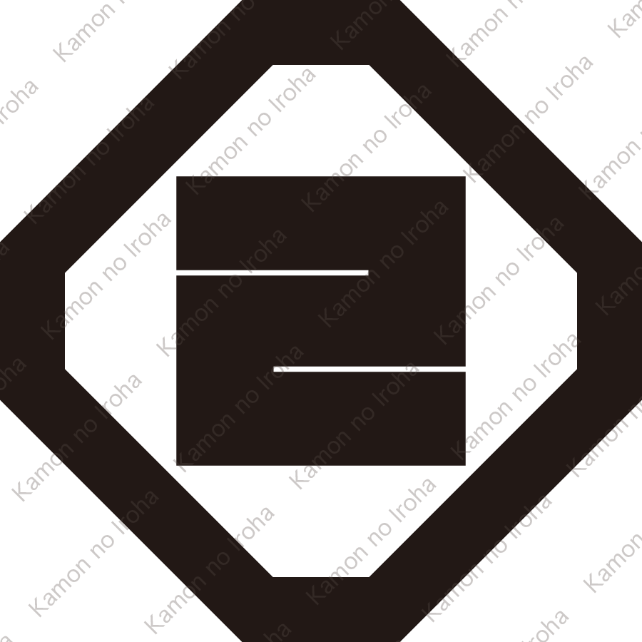隅切り角に角一文字紋