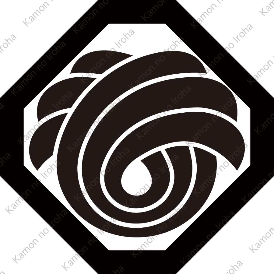 隅切り角に変り結び熨斗紋