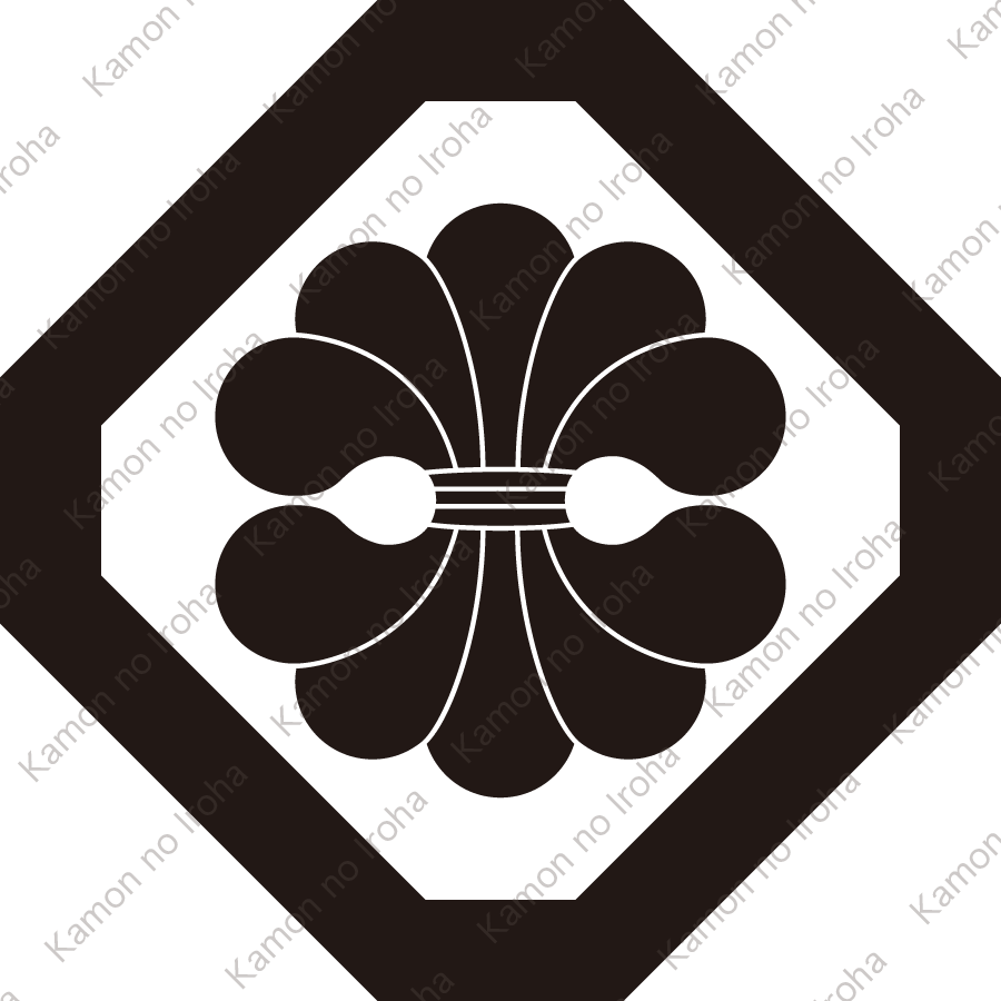隅切り角に変り結綿紋