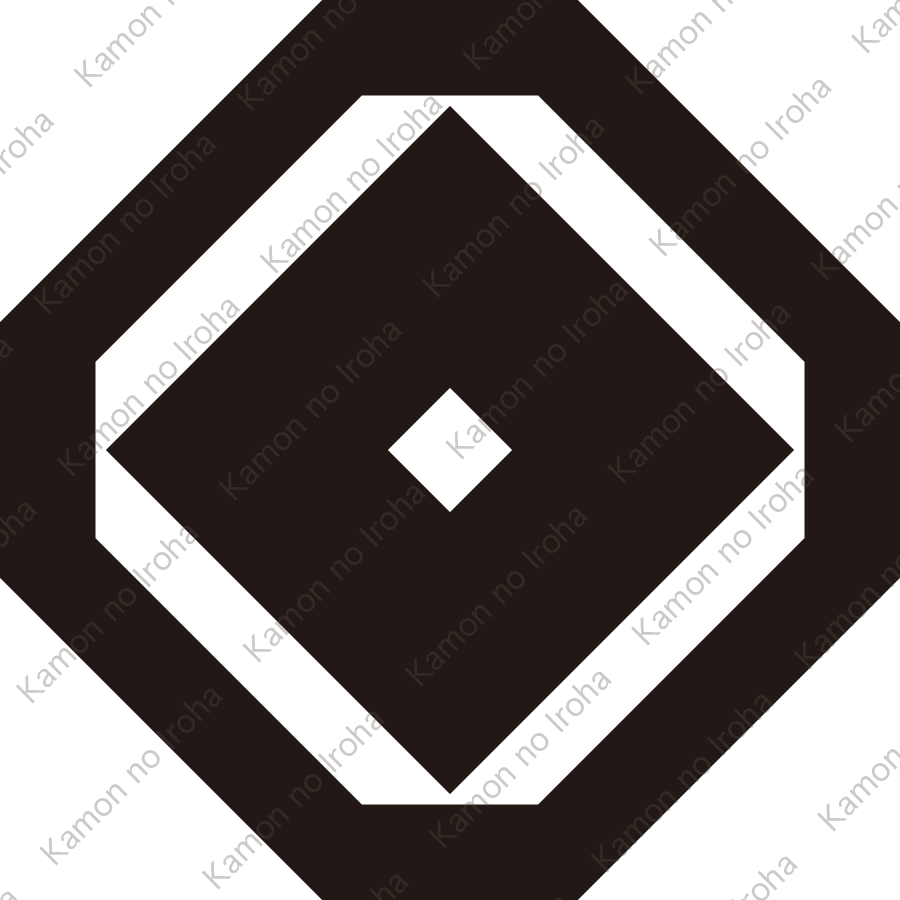 隅切り角に釘抜紋