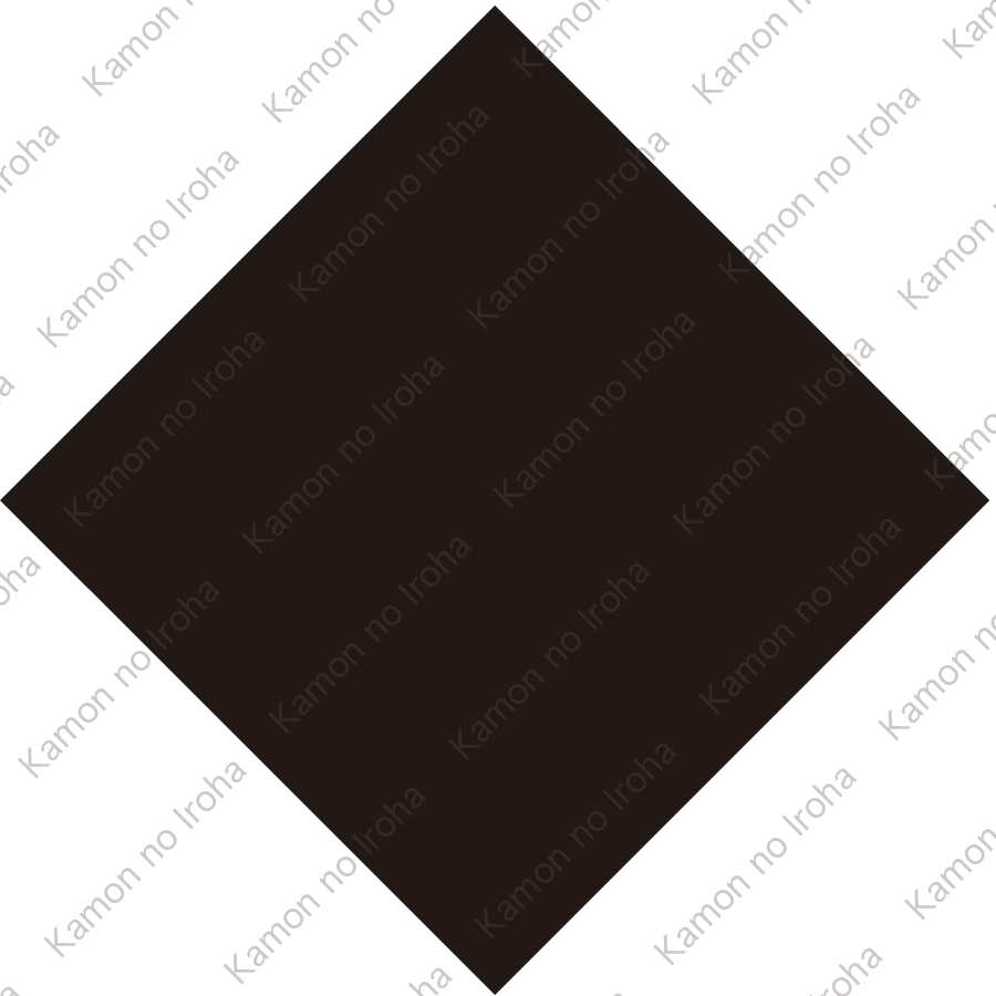 隅立て角持ち紋