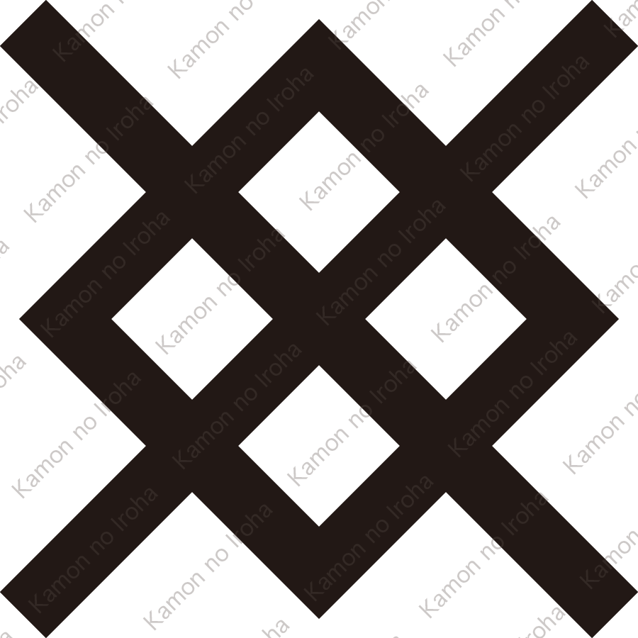 隅立て角に出直違（２）紋