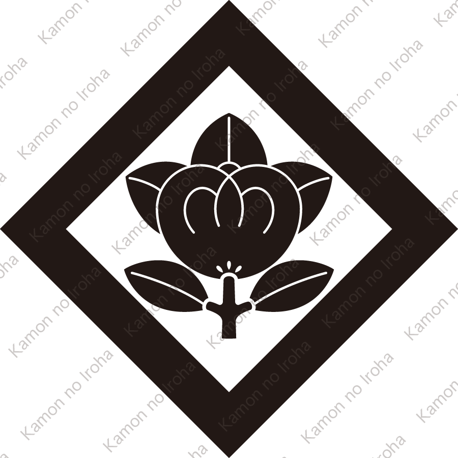 隅立て角に橘紋