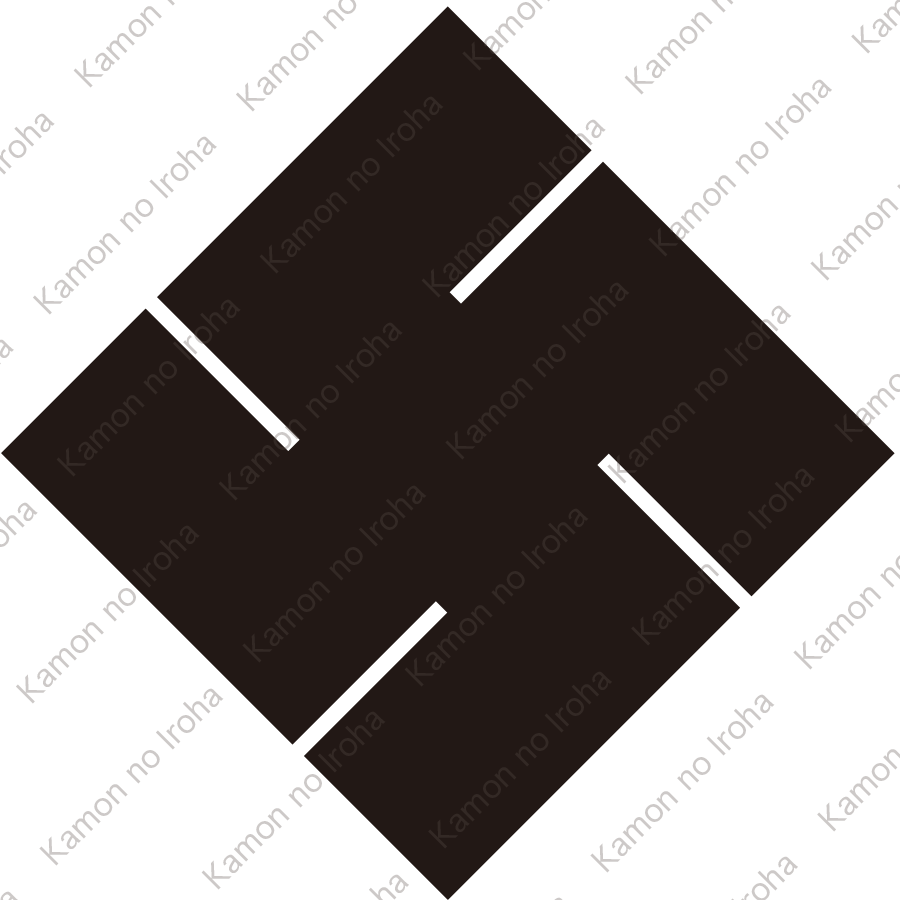 隅立て右万字紋