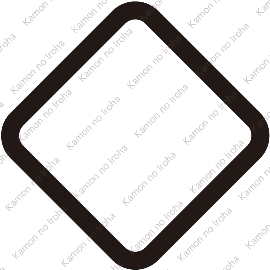 隅立て撫で角紋