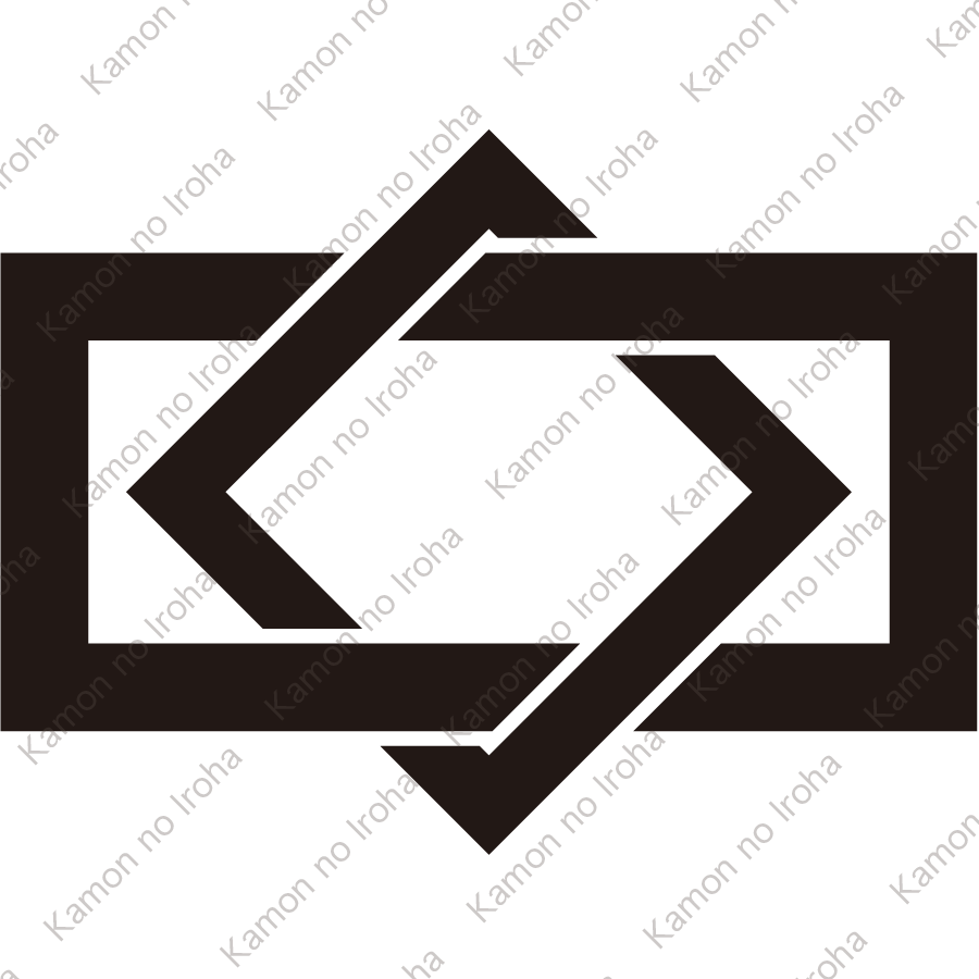 隅立て垂れ角違い紋