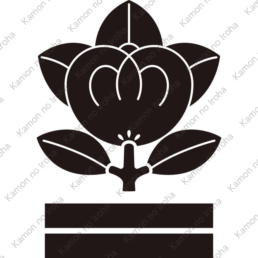橘に二つ引き紋