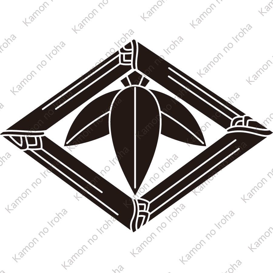 竹菱に三枚笹紋