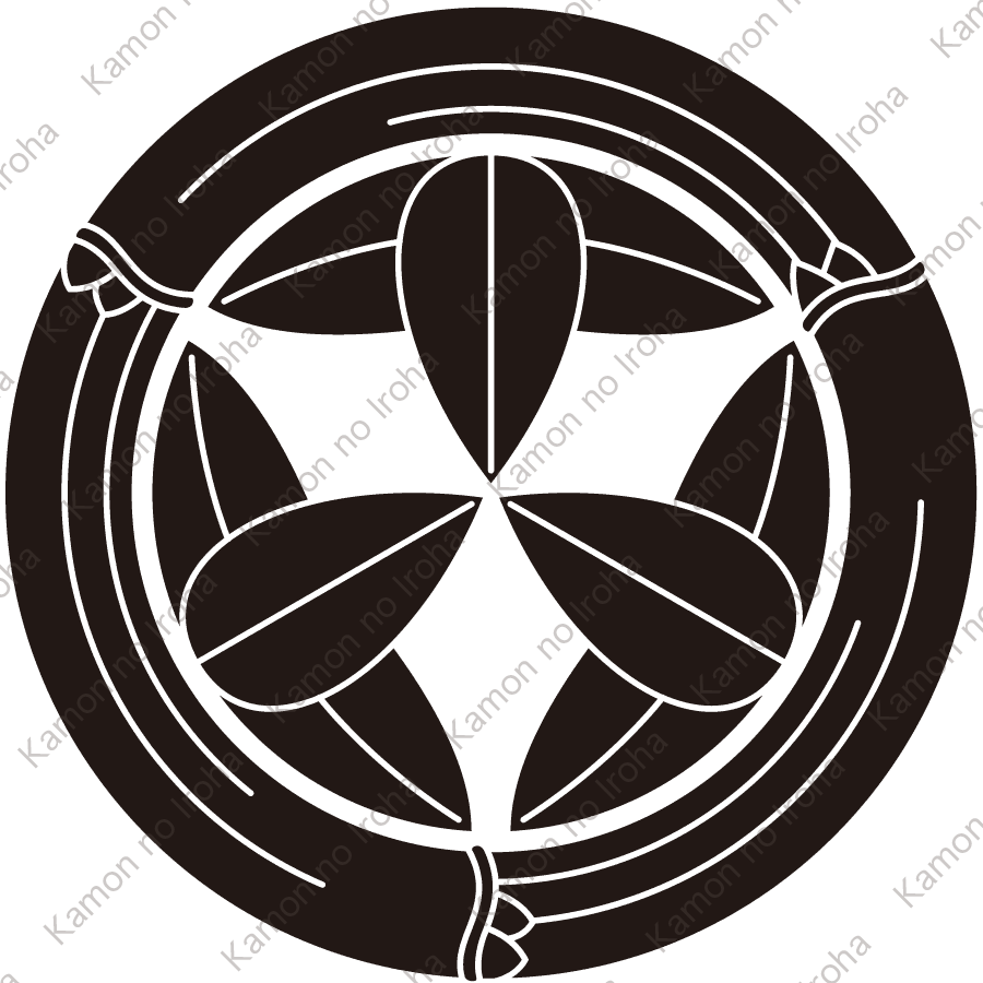 竹輪に九枚笹紋