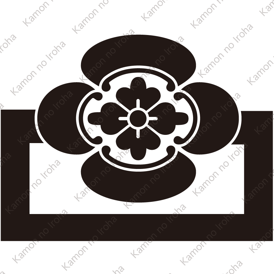 垂れ角に出木瓜紋
