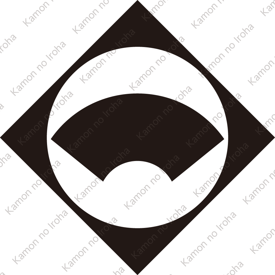 鉄砲角に地紙紋