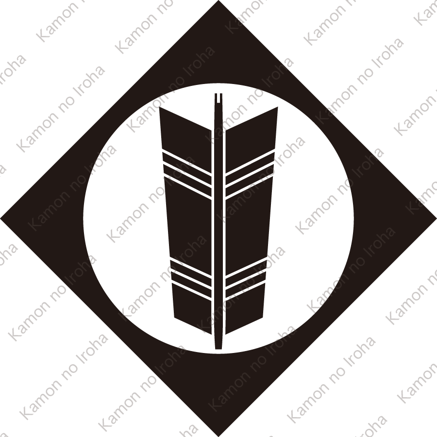 鉄砲角に一つ矢紋