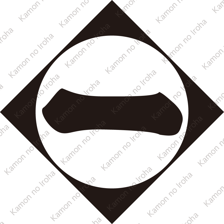 鉄砲角に一文字紋