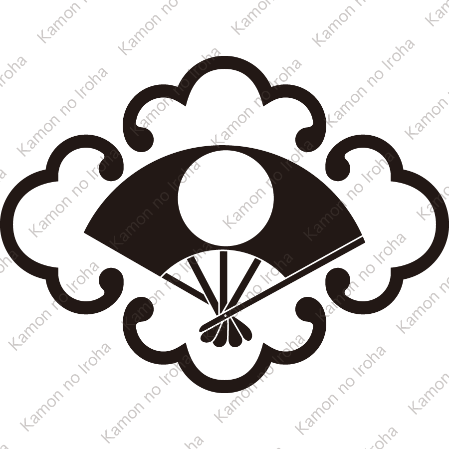 唐鐶菱に日の丸扇紋