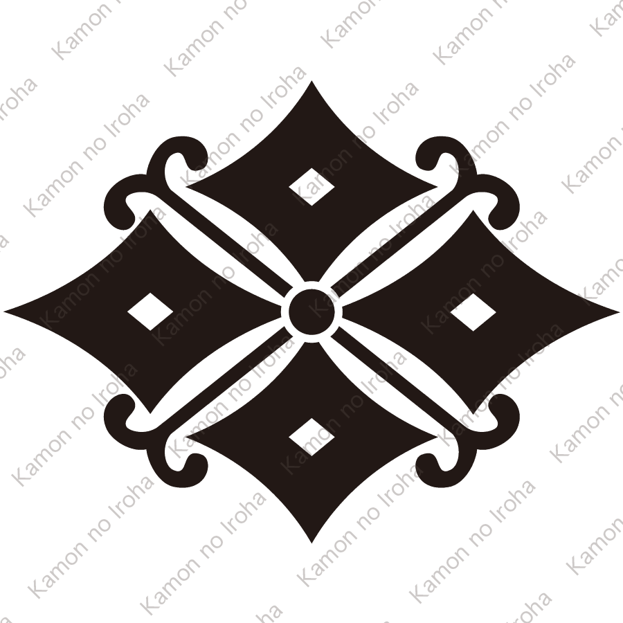 蔓反り四つ目菱紋