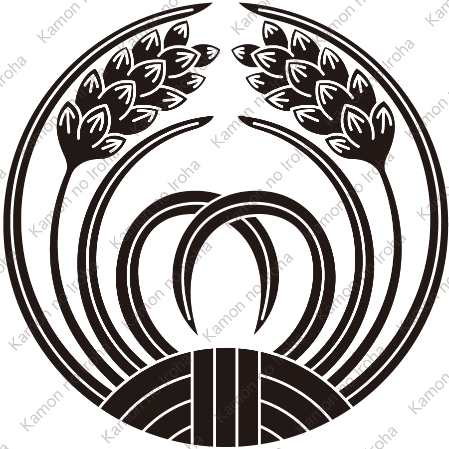 包み抱き変り稲紋