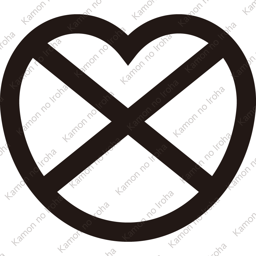 団扇形に直違紋