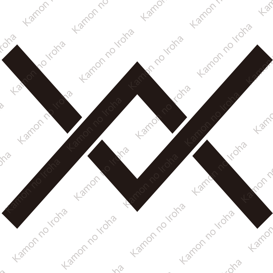 上下組み合い山形紋