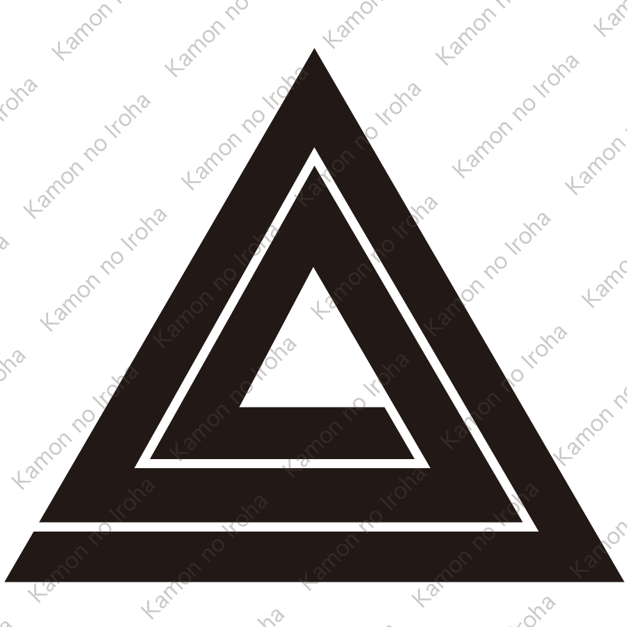 鱗入り三角稲妻紋