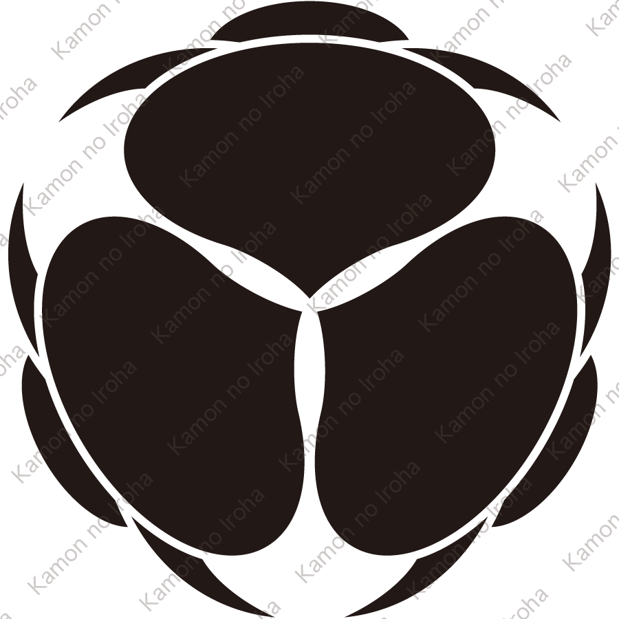 後ろ向き三つ兎紋