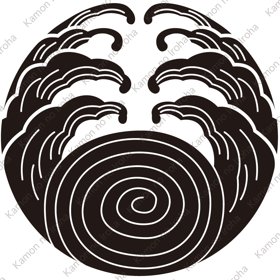 渦巻浪紋