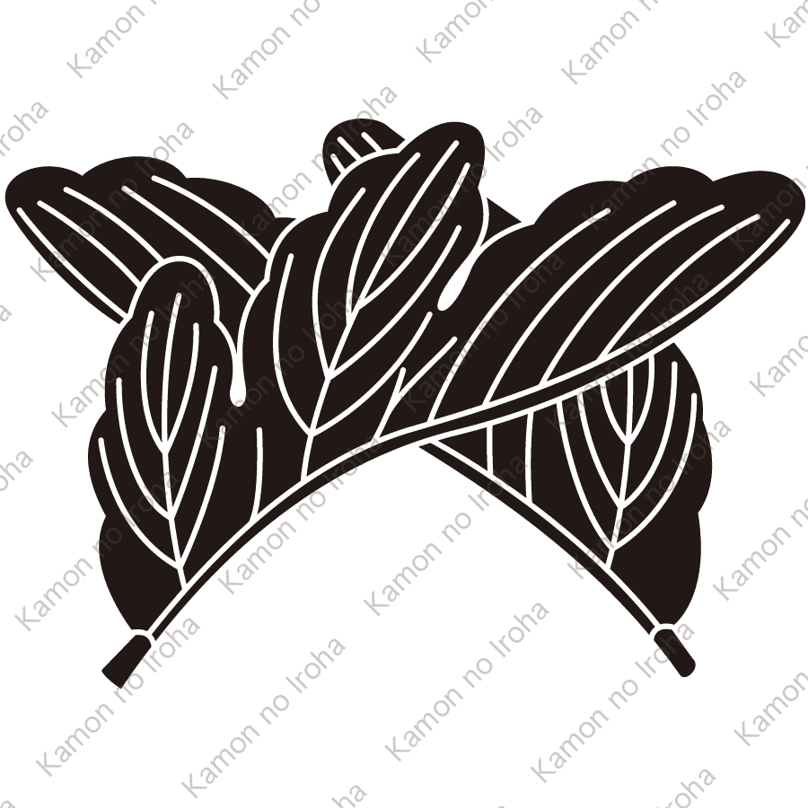 割り違い梶の葉紋