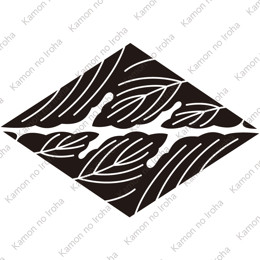 割り菊の葉菱紋