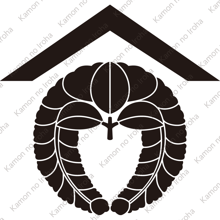 山形に下り藤紋