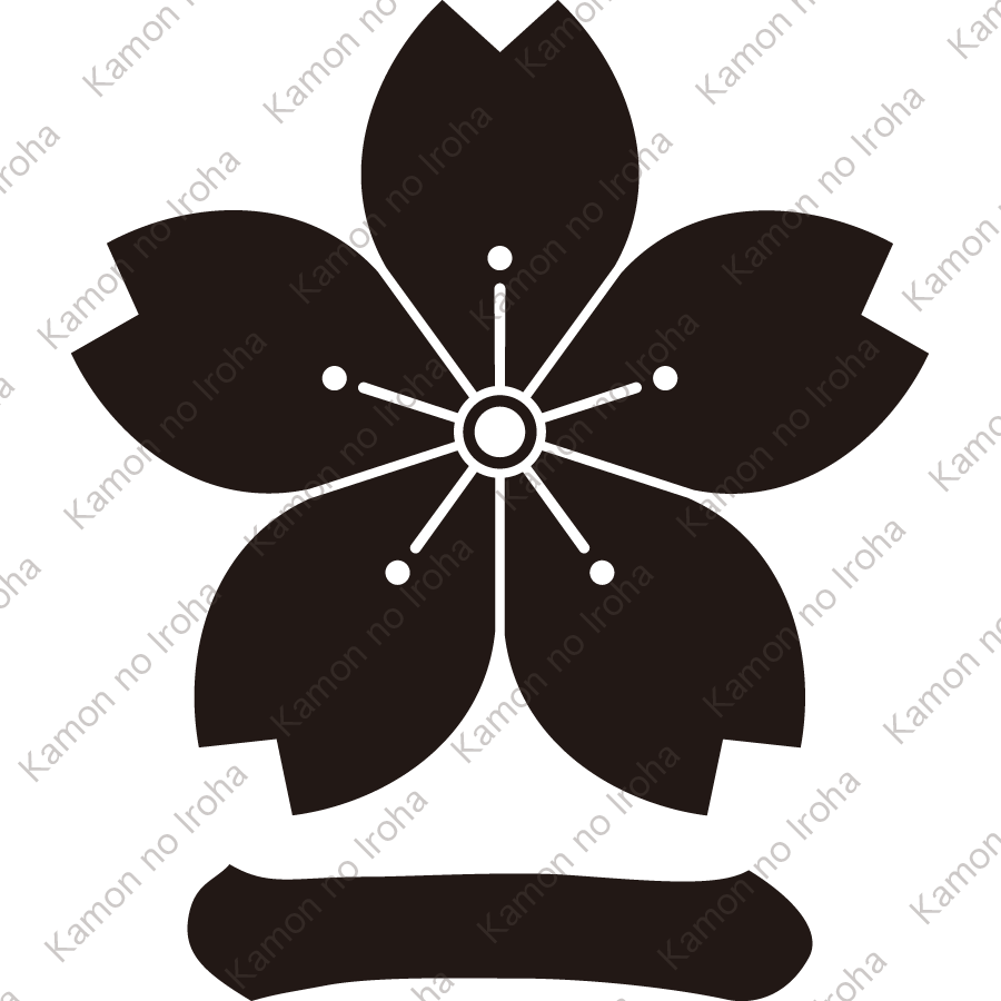 山桜に一文字紋