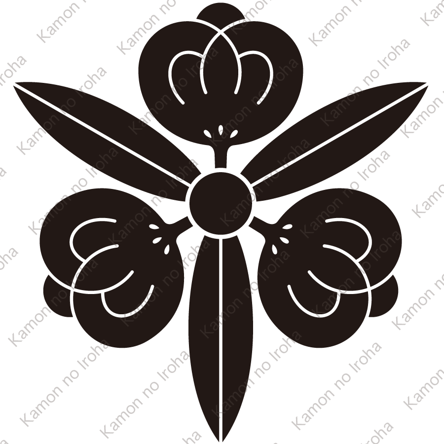 痩せ三つ竜胆茶の実紋