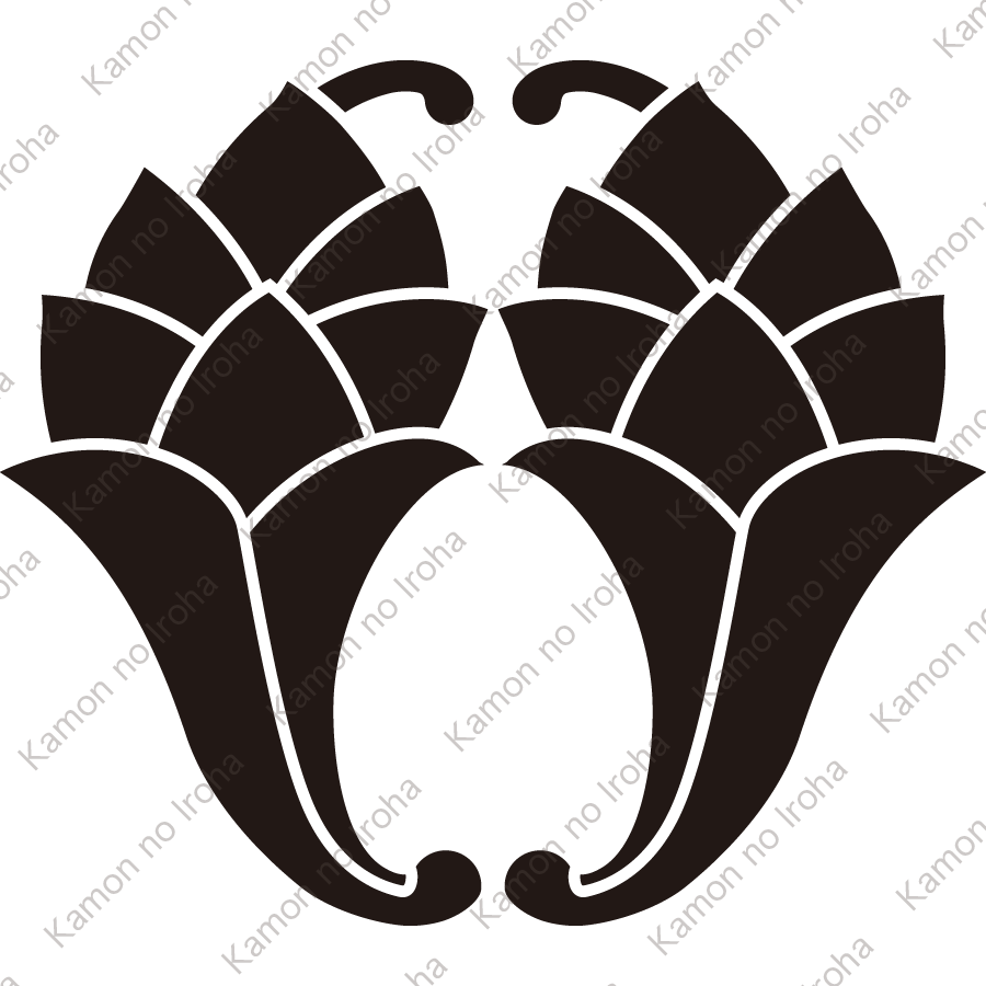 八つ葉抱き杏葉紋