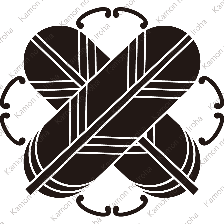 八つ環に違い鷹の羽紋