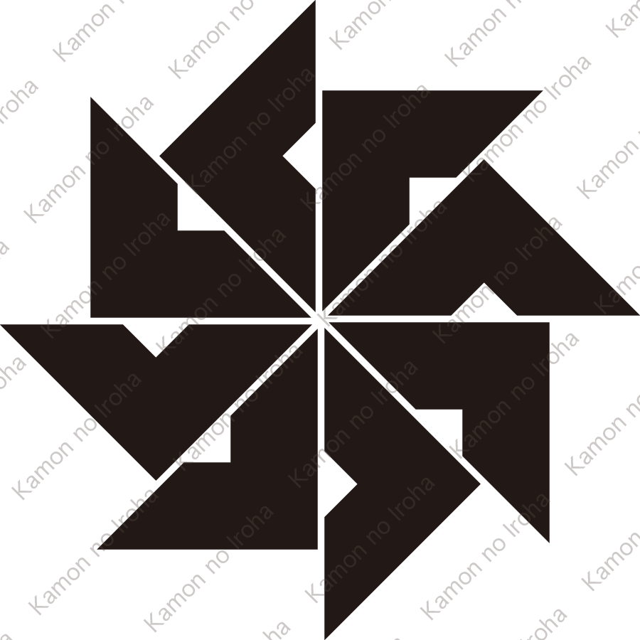 八つ割り釘抜車紋