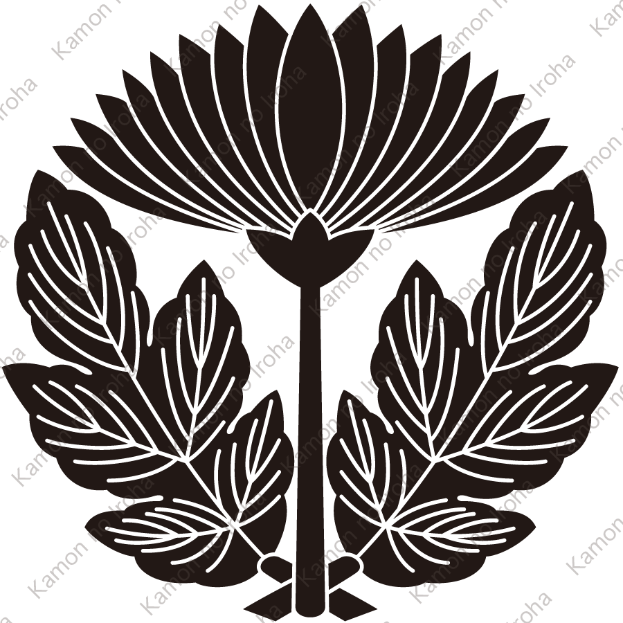 横見菊に抱き菊の葉紋