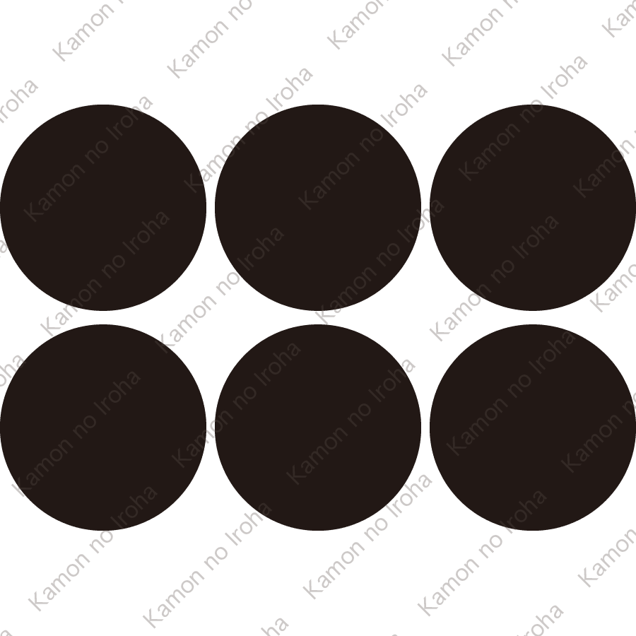 横並び六つ星紋