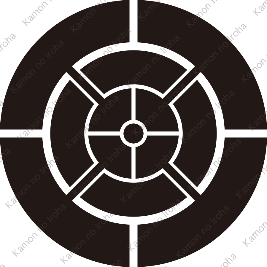 四本骨源氏車紋