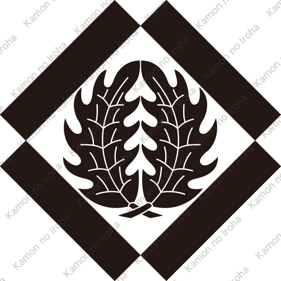 寄せ角に抱き柊紋